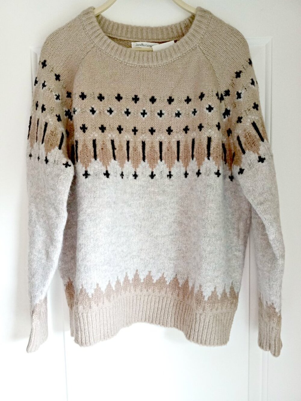 NEW! PULLOVER FAIR ISLE SWEATER SZ L